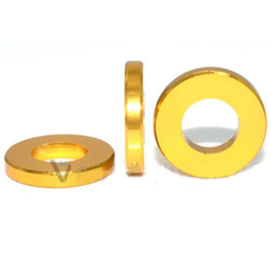 M3 Anodized Aluminum Multi-Color Flat Washer Yellow(7) - LR-M3N-3x6x1-YLW - ProRock - ALTWAYLAB