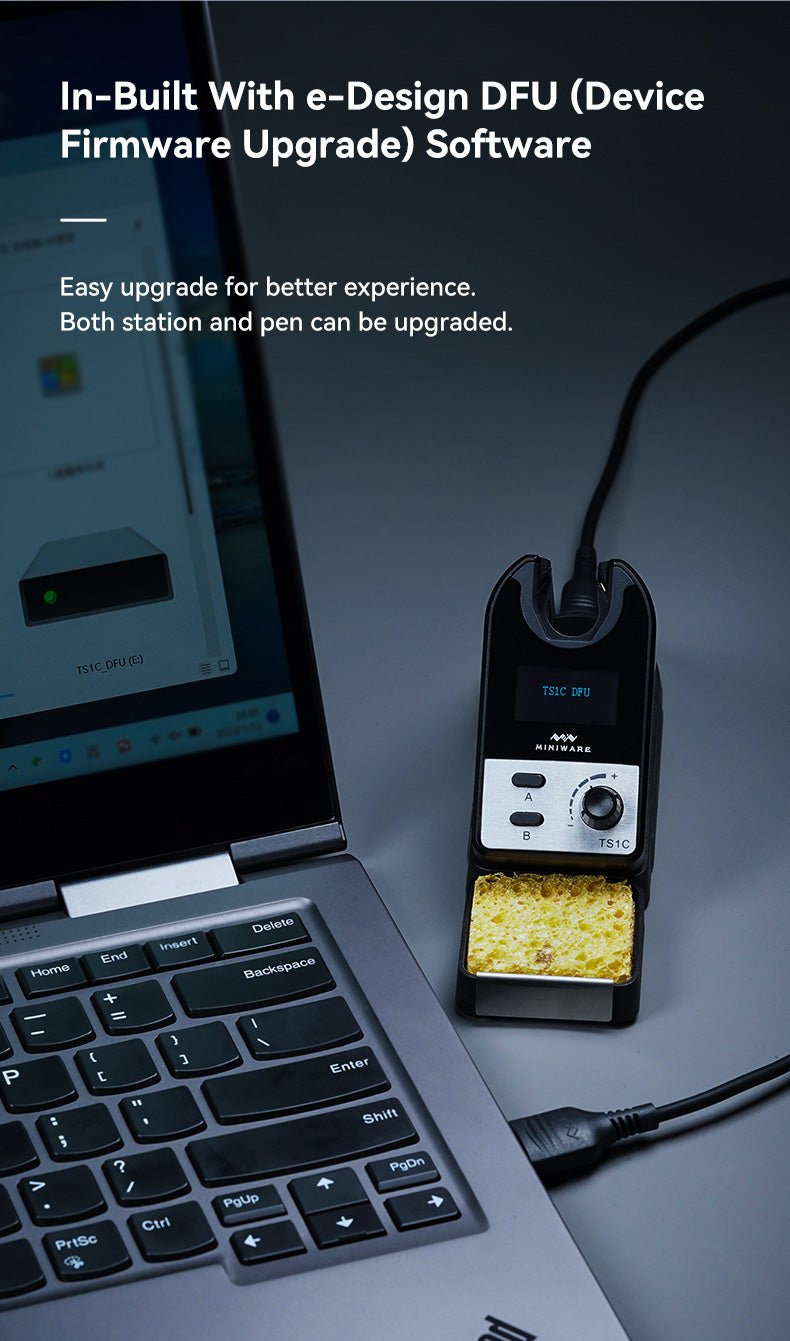 Load image into Gallery viewer, Miniware Cordless Soldering Station TS1C TS1C + TS-B02(18) - MNWTS1C-TSB02 - Miniware - ALTWAYLAB
