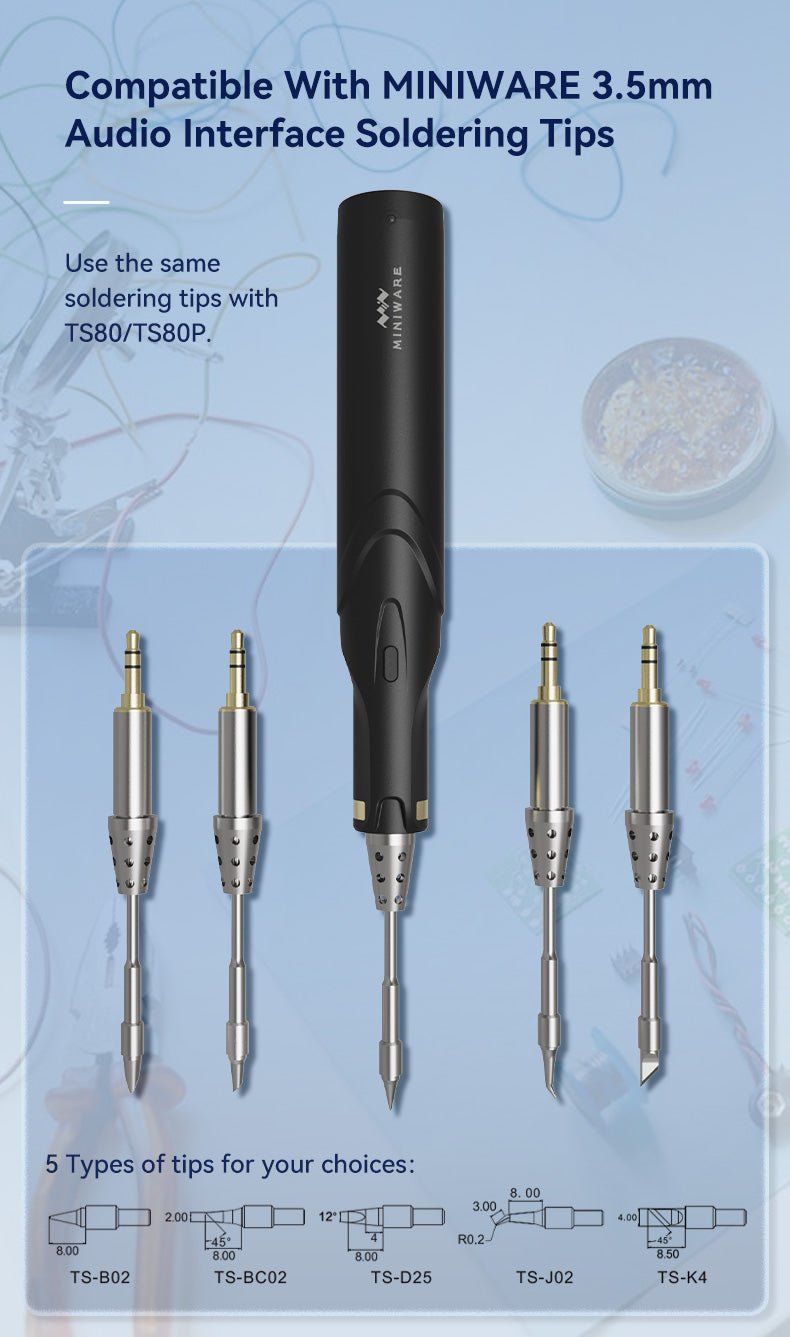 Load image into Gallery viewer, Miniware Cordless Soldering Station TS1C TS1C + TS-B02(9) - MNWTS1C-TSB02 - Miniware - ALTWAYLAB
