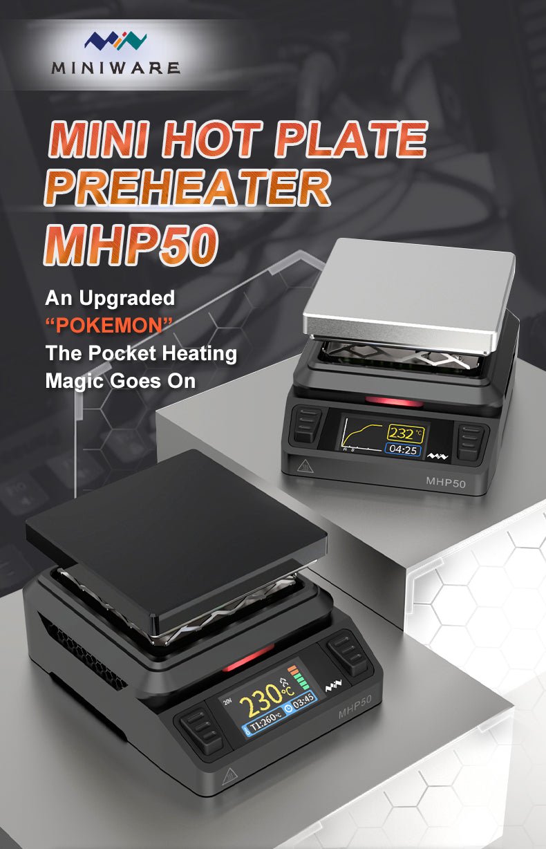 Load image into Gallery viewer, MINIWARE MHP50 Mini Hot Plate Preheater MHP50-A5(1) - MNMHP50-A5-PRH - Miniware - ALTWAYLAB
