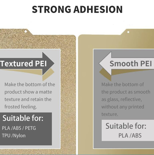 Kingroon PEI Sheet Bed Build Plate Smooth and texture side(5) - B02091 - Kingroon - ALTWAYLAB