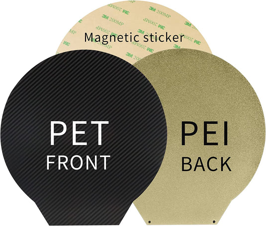 Round PET+PEI Sheet With Magnetic Base(4) - ALT-PET-RND-220-WMB - ALTWAY3D - ALTWAYLAB