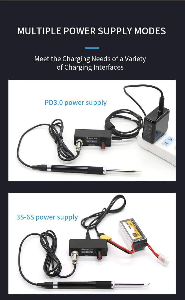 Load image into Gallery viewer, SEQURE MSS12 Mini OLED Soldering Station MSS12-B2(5) - XHT0MSS12-B2 - Sequre - ALTWAYLAB
