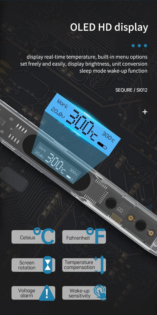 SEQURE SI012 Electric Soldering Iron PCB Black(4) - SI012TSB2HZ - Sequre - ALTWAYLAB