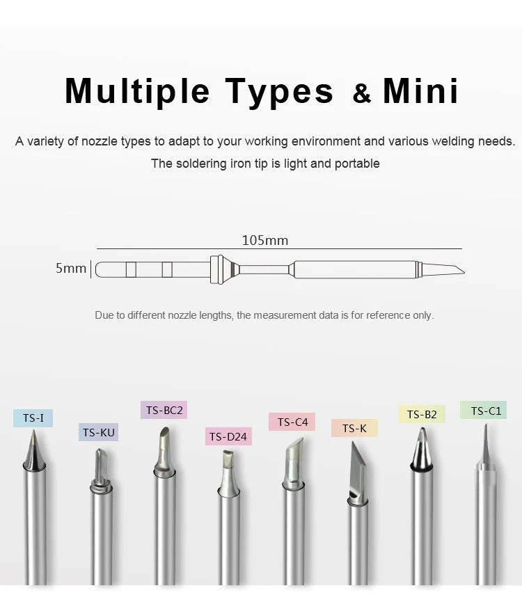 Load image into Gallery viewer, SEQURE Soldering Iron Tips for SQ-001/SQ-D60/SI012/SI012 Pro/SI012 Pro Max TS-K(12) - TT001000K - Sequre - ALTWAYLAB
