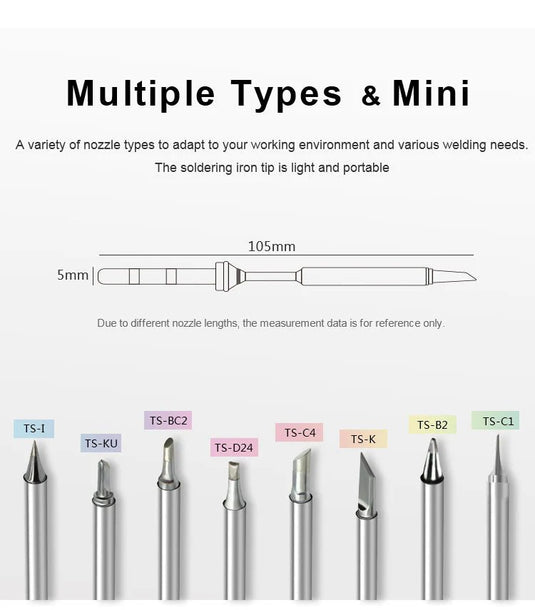 SEQURE Soldering Iron Tips for SQ-001/SQ-D60/SI012/SI012 Pro/SI012 Pro Max TS-K(12) - TT001000K - Sequre - ALTWAYLAB