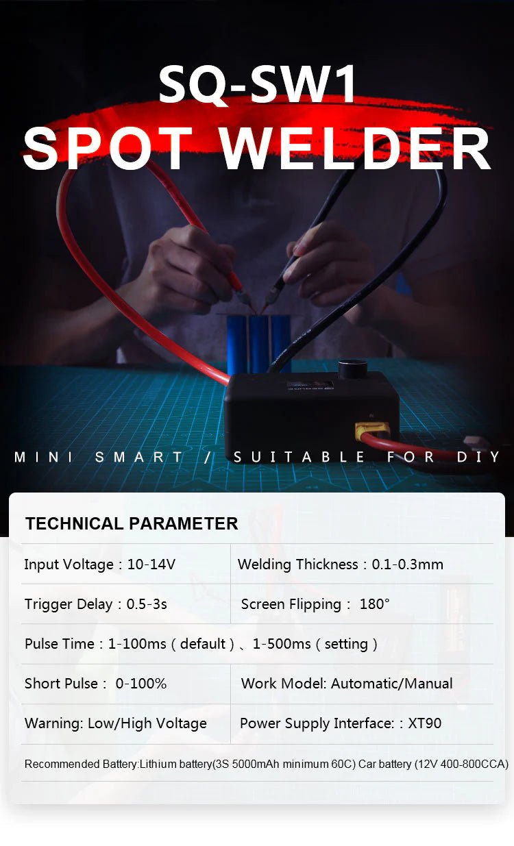 Load image into Gallery viewer, SEQURE SQ-SW1 Mini Intelligent DIY Spot Welder Package three(3) - SW0010003 - Sequre - ALTWAYLAB
