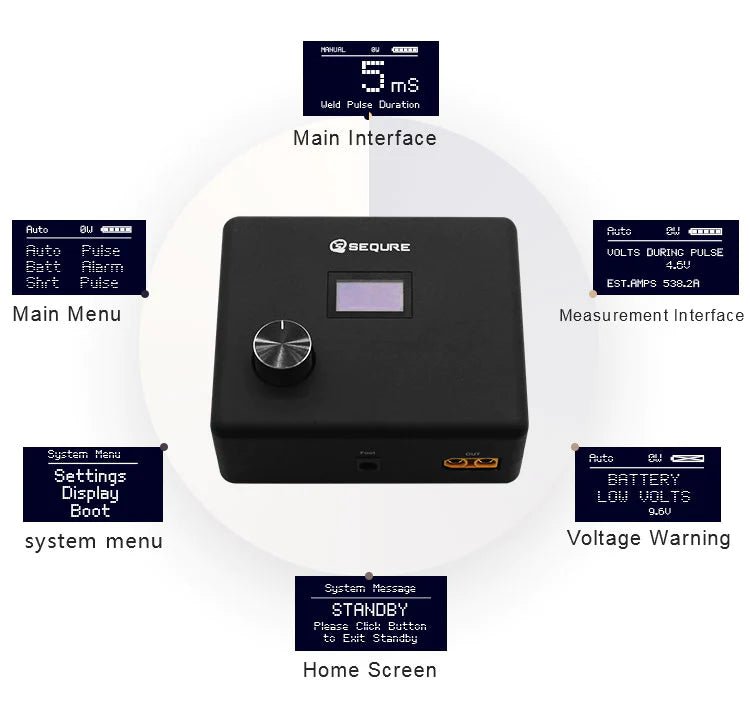 Load image into Gallery viewer, SEQURE SQ-SW1 Mini Intelligent DIY Spot Welder Package three(7) - SW0010003 - Sequre - ALTWAYLAB
