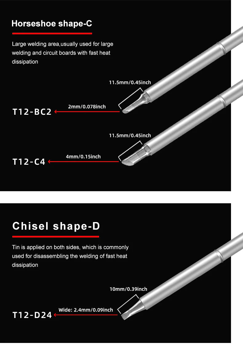 Load image into Gallery viewer, SEQURE T12 Soldering Iron Tips T12-BC2(11) - T12000BC2 - Sequre - ALTWAYLAB
