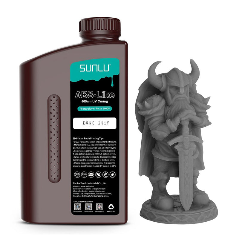 Load image into Gallery viewer, SUNLU ABS-Like 3D Printer Rapid Resin Dark Grey(9) - SUNABSLRDH1 - SUNLU - ALTWAYLAB
