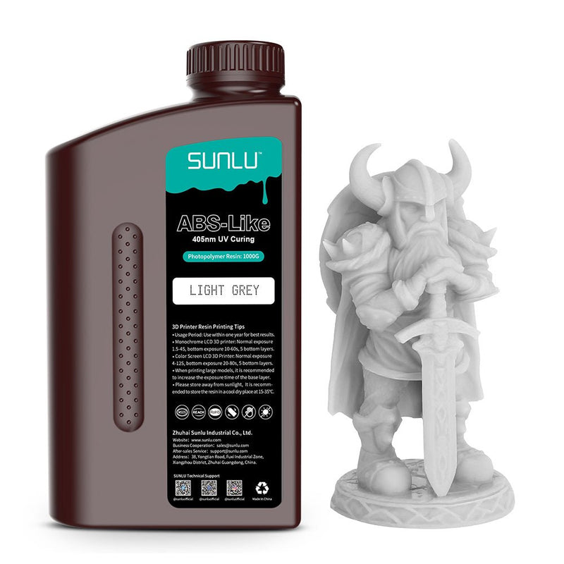 Load image into Gallery viewer, SUNLU Water Washable LCD UV-Curing Resin Grey(10) - SUNWWRH1 - SUNLU - ALTWAYLAB
