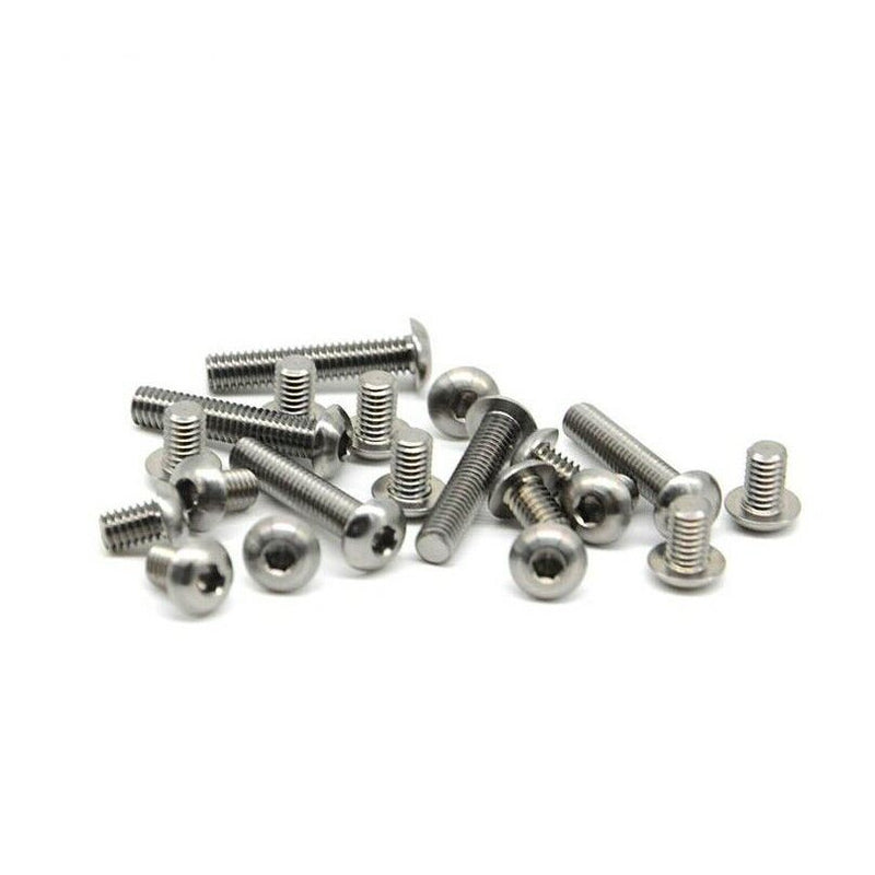 Load image into Gallery viewer, Titanium Alloy Half Round (Button) Head Hexagon Socket Screw Bolts M3(1) - LR-RH-TI-M3x4 - ProRock - ALTWAYLAB
