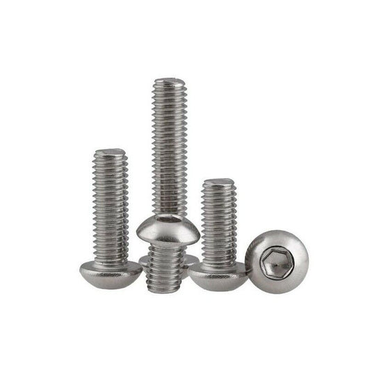 Titanium Alloy Half Round (Button) Head Hexagon Socket Screw Bolts M3(2) - LR-RH-TI-M3x4 - ProRock - ALTWAYLAB