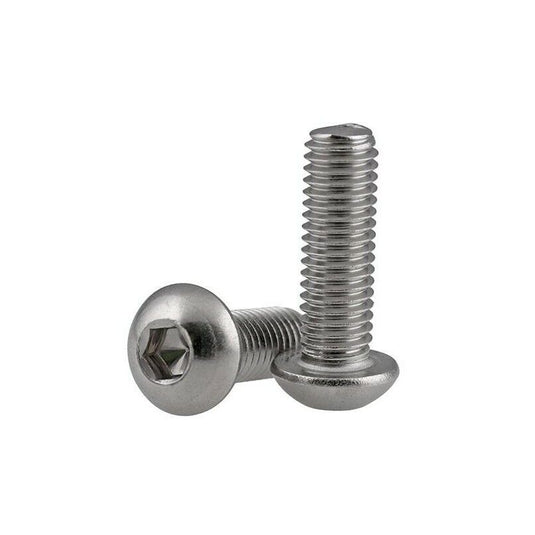 Titanium Alloy Half Round (Button) Head Hexagon Socket Screw Bolts M3(4) - LR-RH-TI-M3x4 - ProRock - ALTWAYLAB