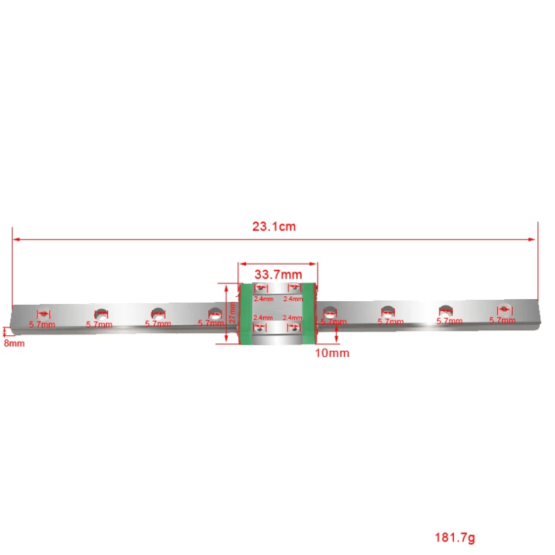 Load image into Gallery viewer, Kingroon KP3S – MGN12 Linear Rail Guide – 230mm Length – 3D Printer Accessories (Image 2, 3d printer) – Kingroon AMPANOVA

