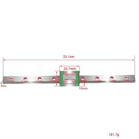 Kingroon KP3S – MGN12 Linear Rail Guide – 230mm Length – 3D Printer Accessories (Image 2, 3d printer) – Kingroon AMPANOVA